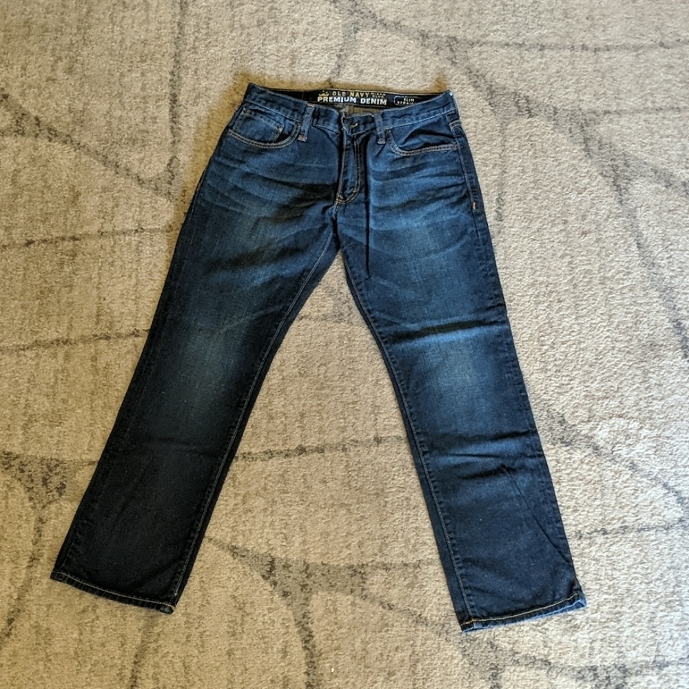 Old Navy Men's Slim Straight Cut Jeans